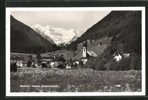 AK Medratz im Stubai, Gletscherblick