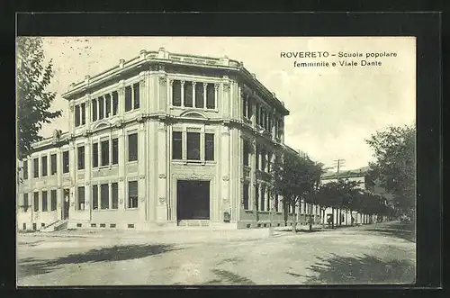 AK Rovereto, Scuola popolare femminile e Viale Dante