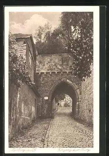 AK Marburg a.L., am Eingang zur Burg