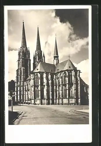 AK Marburg a.d.Lahn, Elisabethkirche von Südosten gesehen