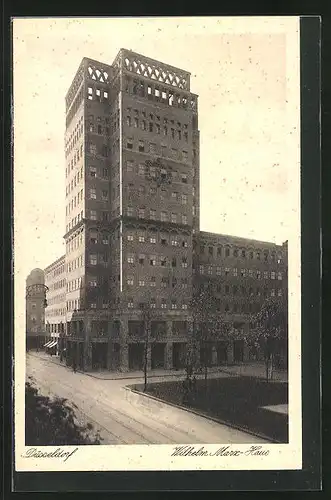 AK Düsseldorf, Blick auf das Wilhelm Marx-Haus