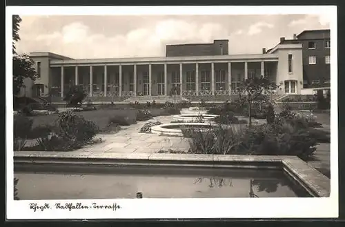 AK Gladbach-Rheydt, auf der Stadthallen-Terrasse