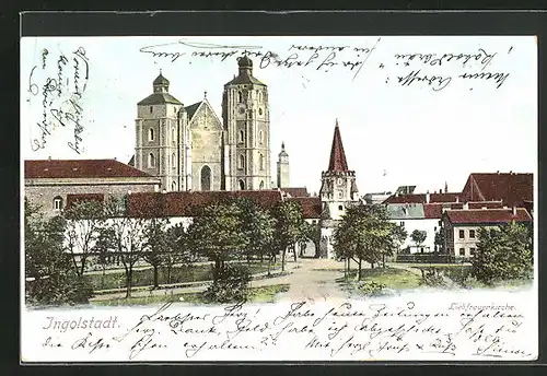 AK Ingolstadt, Blick zur Liebfrauenkirche