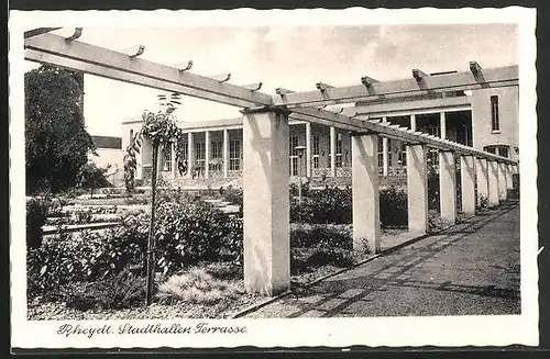 AK Rheydt, auf der Stadthallen-Terrasse