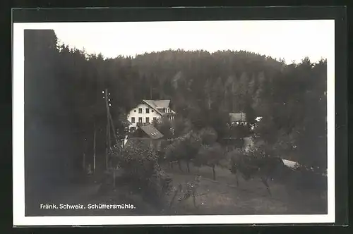 AK Pottenstein in der fränk. Schweiz, am Gasthaus Schüttersmühle