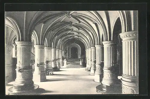 AK Hamburg, Rathaus mit Diele