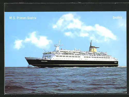 AK Passagierschiff M. S. Prinses Beatrix auf hoher See