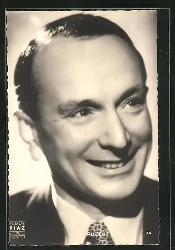 AK Schauspieler Alibert mit lächelndem Gesicht