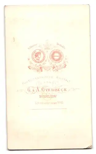 Fotografie G. & A. Overbeck, Düsseldorf, Schadowstrasse 42, Portrait Herr im Anzug mit Vollbart