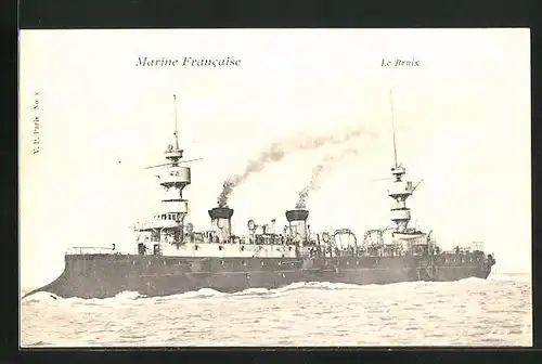 AK Kriegsschiff Le Bruix, Marine Militaire Francaise