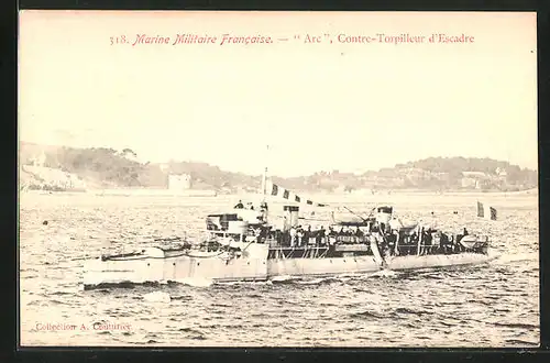 AK Contre-Torpilleur d`Escadre Arc, Marine Militaire Francaise