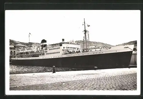 AK Port-Vendres, Passagierschiff Le Président de Cazalet im Hafen