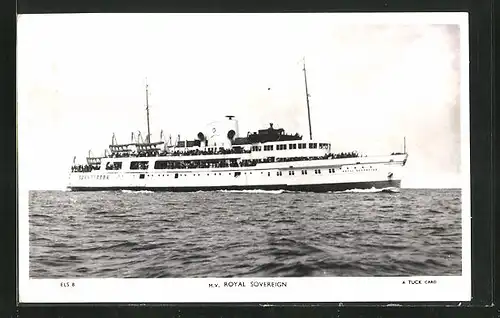 AK Passagierschiff M. V. Royal Sovereign auf hoher See