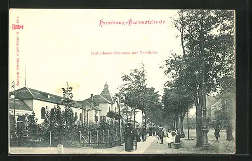 AK Hamburg-Harvestehude, Rotherbaum-Chaussee und Velodrom