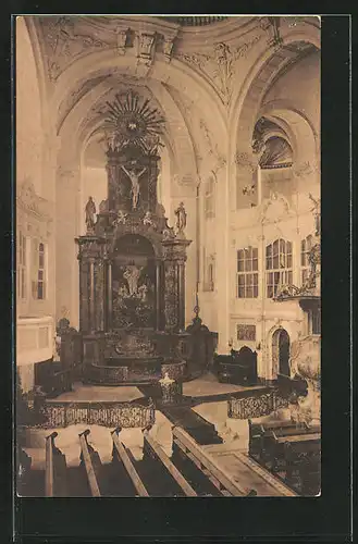 AK Hamburg-Neustadt, Michaeliskirche, Altar und Kanzel