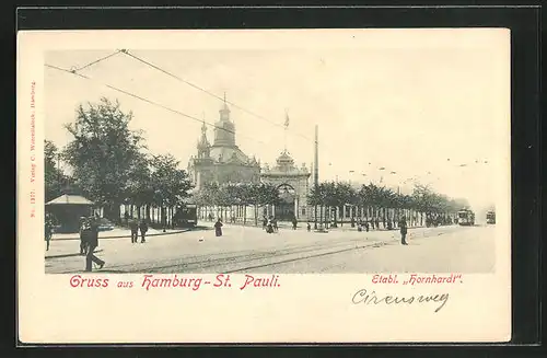 AK Hamburg-St. Pauli, Gasthaus Hornhardt