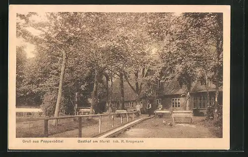 AK Hamburg-Poppenbüttel, Gasthof am Markt