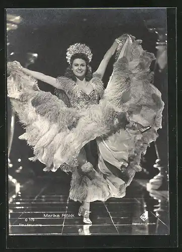 AK Schauspielerin Marika Rökk beim Tanz