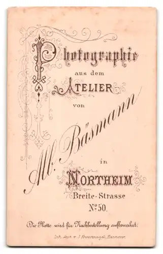 Fotografie A. Bäsmann, Northeim, Breitestr. 50, Portrait hübsche junge Dame im eleganten Kleid