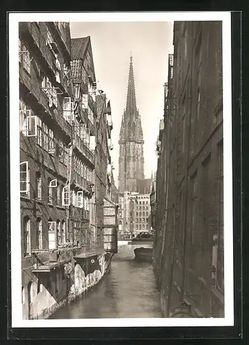 AK Alt-Hamburg, Steckelhörnfleet und Nikolaikirche