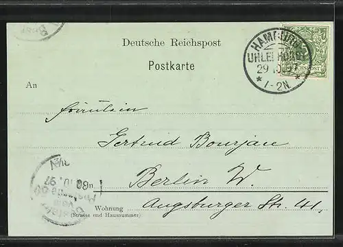 AK Hamburg-St. Pauli, Botanischer Garten