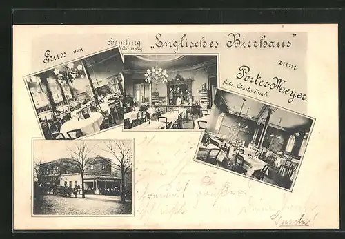 AK Hamburg-St. Pauli, Gasthaus Englisches Bierhaus zum Porter-Meyer, Circusweg