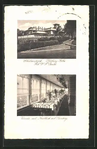 AK Hamburg-Harburg, Gasthaus Schützenpark von W. F. Baack