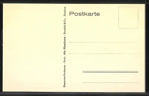 AK Alt-Hamburg, Schulgang Strasse, In der Herrlichkeit