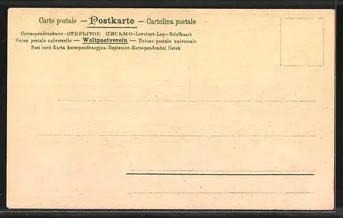 Lithographie Alt-Hamburg, Am Blockhaus