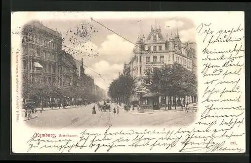 AK Hamburg-St.Georg, Hotel Schadendorf, Steindamm