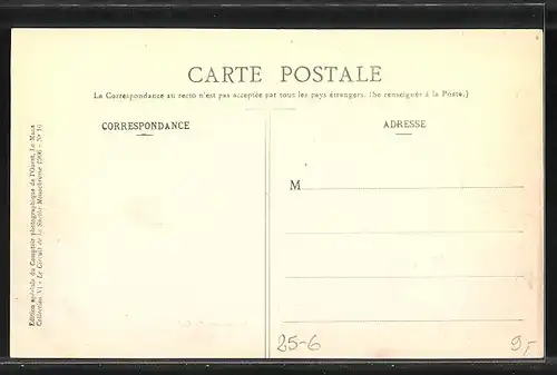 AK Circuit de la Sarthe 1906, La route entre St-Calais et Berfay, Autorennen