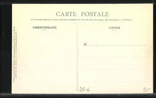 AK Circuit de la Sarthe 1906, La Route en palier, entre la Fourche et la Côte d`Ardennay, Autorennen