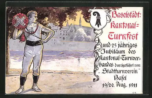 Künstler-AK Basel, Kantonal-Turnfest und 25 jähriges Jubiläum des Kantonal-Turnverbandes 1911