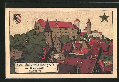 AK Nürnberg, XVa. Universala Kongeso de Esperanto, Stadtansicht