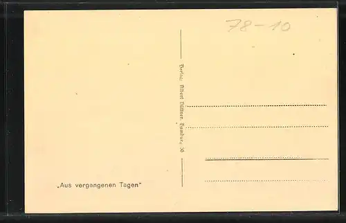 AK Hamburg-Neustadt, Vorsetzen und Baumwall 1868