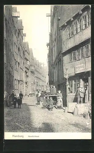 AK Hamburg, Strasse in der Herrlichkeit