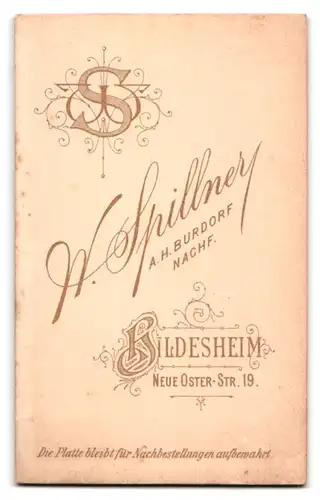 Fotografie W. Spillner, Hildesheim, Neue Oster-Str. 19, Portrait Junge Dame in gerafftem Kleid