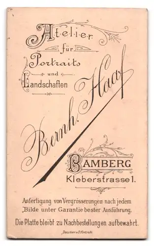 Fotografie B. Haaf, Bamberg, Kleberstrasse 1, Portrait zwei bürgerliche Damen in zeitgenössischer Kleidung