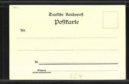 Lithographie Hamburg-Rotherbaum, Café Dammtorpavillon, Dammtor-Bahnhof, Kriegerdenkmal