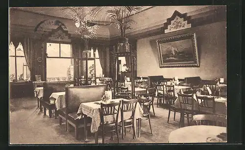 AK Hamburg-Ohlsdorf, Innenansicht Röttger`s Restaurant-Café