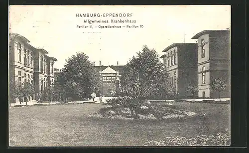 AK Hamburg-Eppendorf, Allgemeines Krankenhaus, Pavillon 10 und 11, Operationshaus