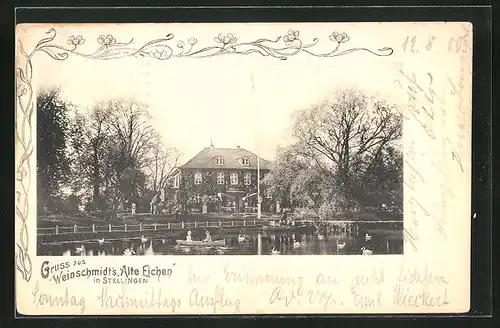 AK Hamburg-Stellingen, Restaurant Weinschmidt`s Alte Eichen