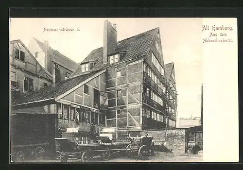 AK Alt-Hamburg, Aus dem Abbruchsviertel, Neumannstrasse 5