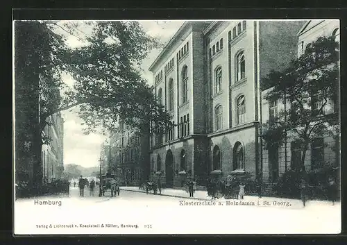 AK Hamburg-St.Georg, Klosterschule am Holzdamm