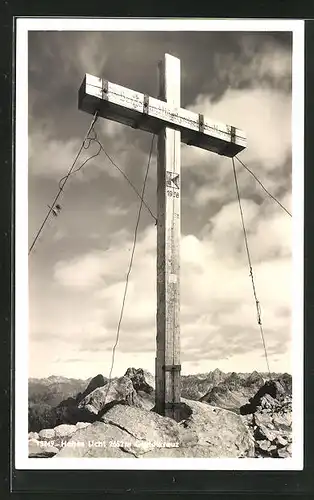 AK Hohes Licht, Blick gegen Trettachspitze und Mädelegabel