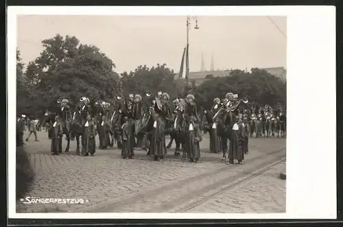 AK Wien, X. Deutsches Bundes Sängerfest, Sängerfestzug