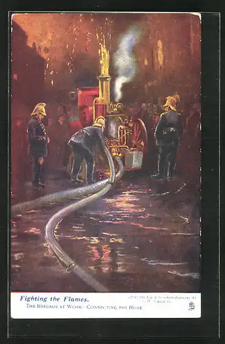 AK Fire Brigade, Fighting the flames, Connecting the Hose
