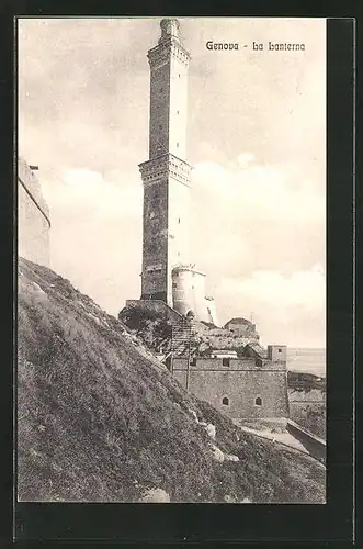 AK Genova, La Lanterna, Leuchtturm