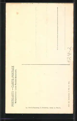 AK Hamburg-Neustadt, Brand der Michaeliskirche