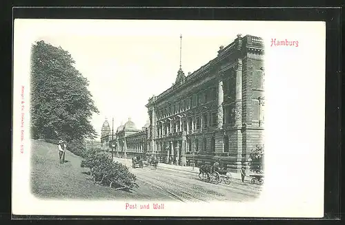 AK Hamburg-Neustadt, Post und Wall